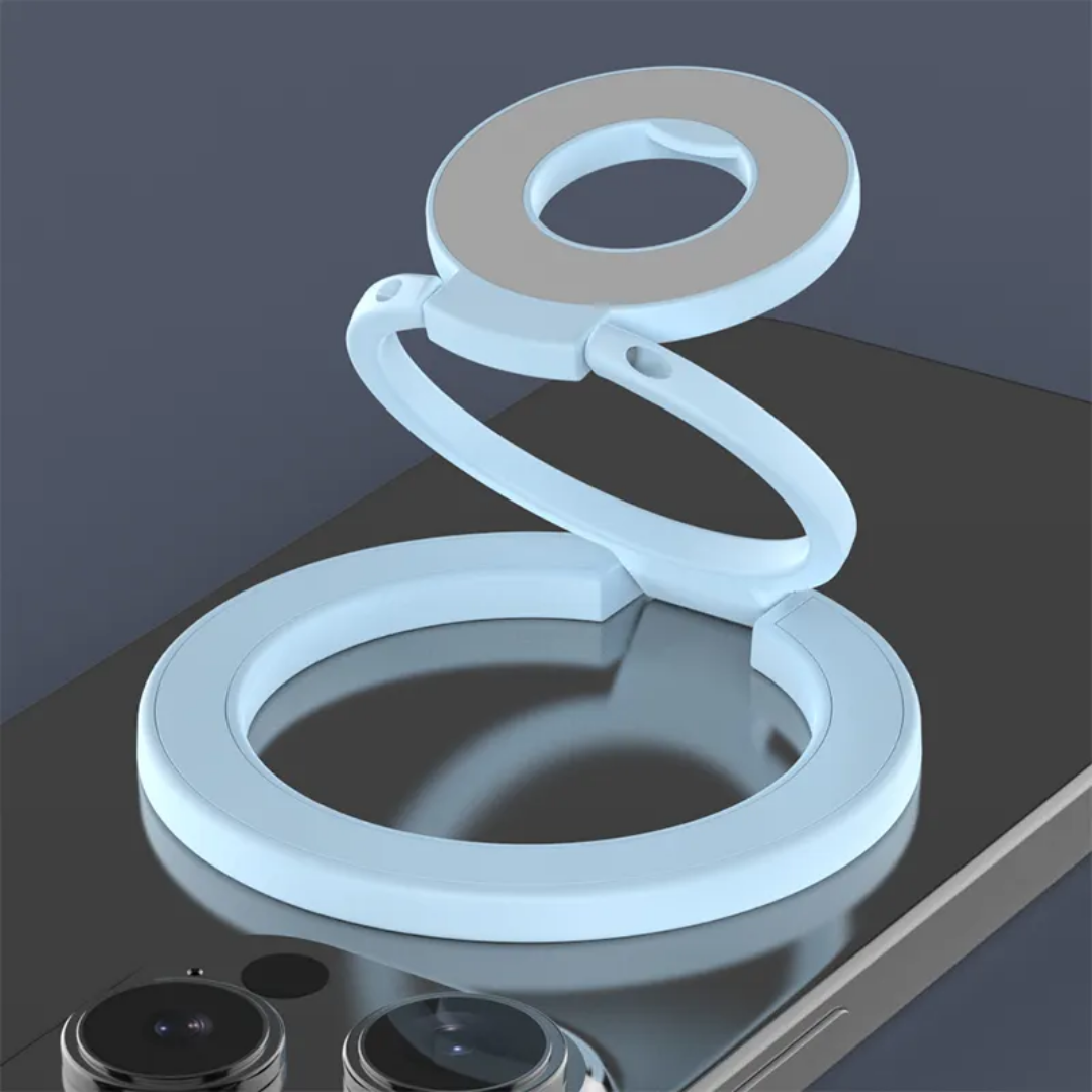 360 degree Ultra-thin Magnetic Ring Holder Rotational Detachable Double Side Strong Magnet Finger Stan