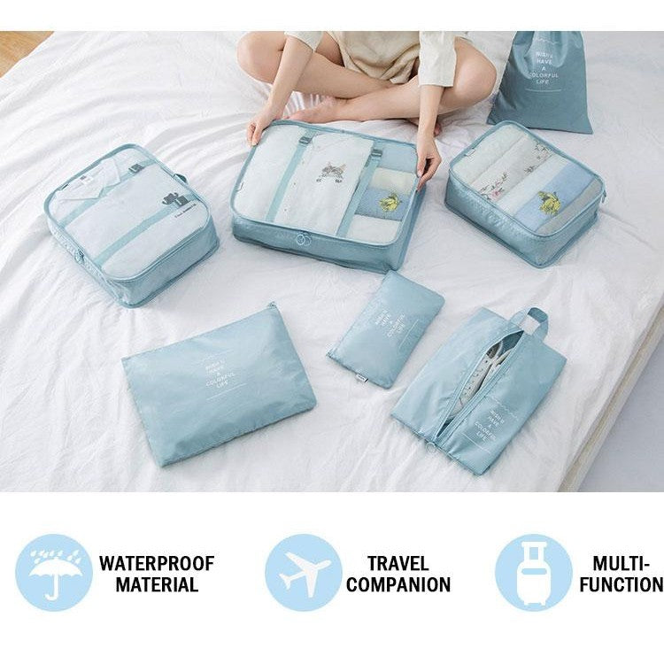 Travel Pro Organizer 7 Pieces Set Portable Luggage Travel Bags Camping Trekking or Travel Premium Set don’t settle it’s extraordinary