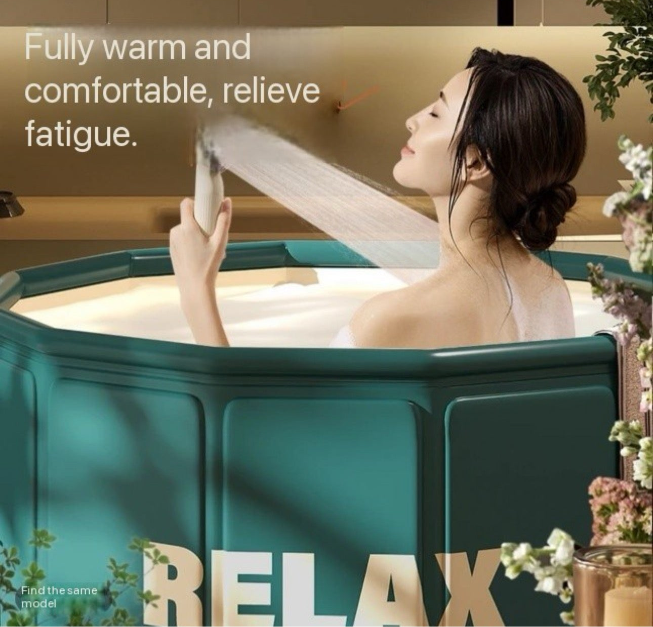 Portable Bathtub Relax Pro Outdoor Rooftop ice bath Camping Trekking Travel Home Foldable