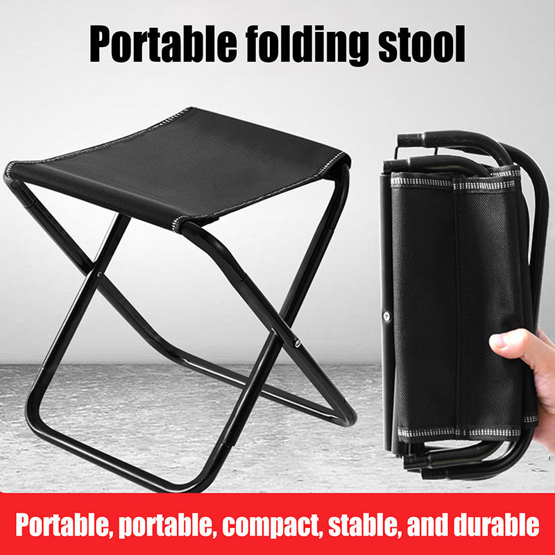 Pocket Chair Double Foldable Outdoor Stool Seat Hiking Chair Ultra Light Weight Portable Small Size Picnic Fishing Folding Pocket Chair