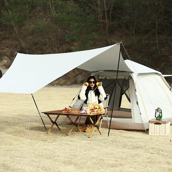 Automatic Tent 4-6 Person With Canopy Trekking Travel Hiking Best for Camping Full Waterproof With Mosquito Net Shelter & Party