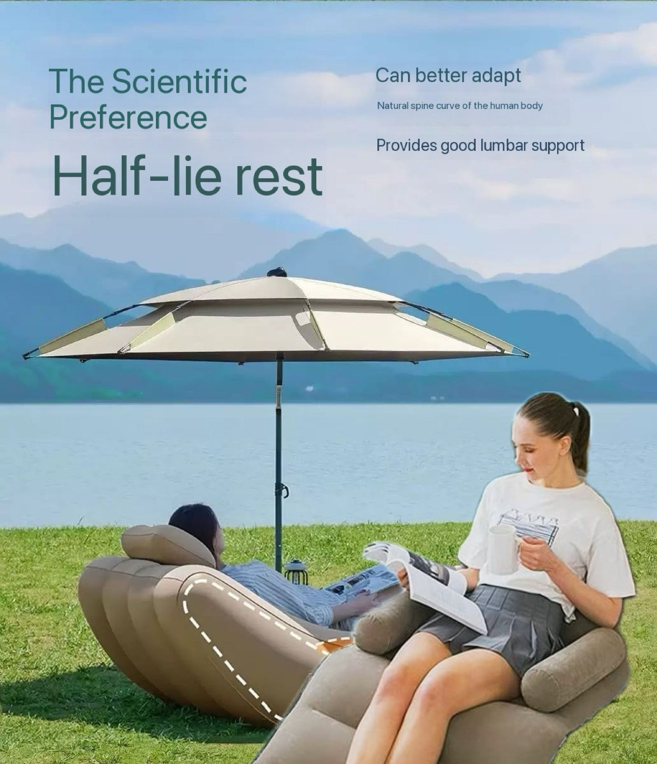 Ultimate Camping Luxury Sofa Air inflatable Auto Easy Ultra Portable & Inflatable Free Chargeable Super Pump
