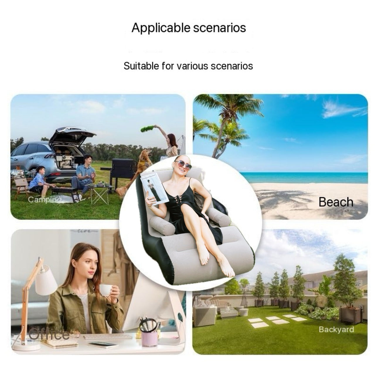 Ultimate Camping Luxury Sofa Air inflatable Auto Easy Ultra Portable & Inflatable Free Chargeable Super Pump