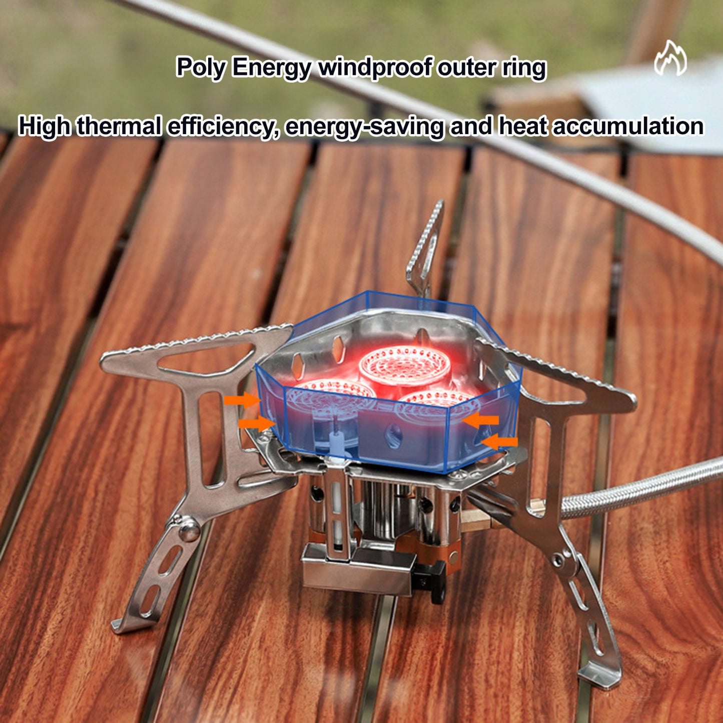 Portable Gas Burner Outdoor Solo Backpack Hiking Camping Butane Gas Stove Windddproof Camp Stove