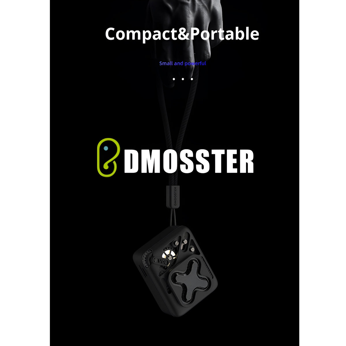 DMOOSTER D16 Mini Bluetooth Speaker:Portable, Powerful Sound,LED Indicator ,TF Card Support, Fast Recharge and Compact Design Perfect For Joyful Camping