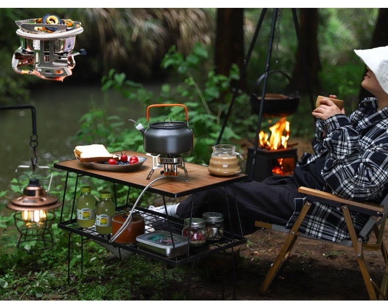 Portable Gas Burner Outdoor Solo Backpack Hiking Camping Butane Gas Stove Windddproof Camp Stove