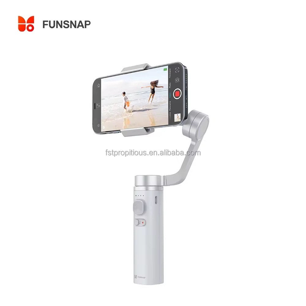 FUNSNAP Capture Foldable 3 Axis Handheld Gimbal Stabilizer Smartphone Capture Selfie Stick; Capture Your Every Camping and Outdoor Moment
