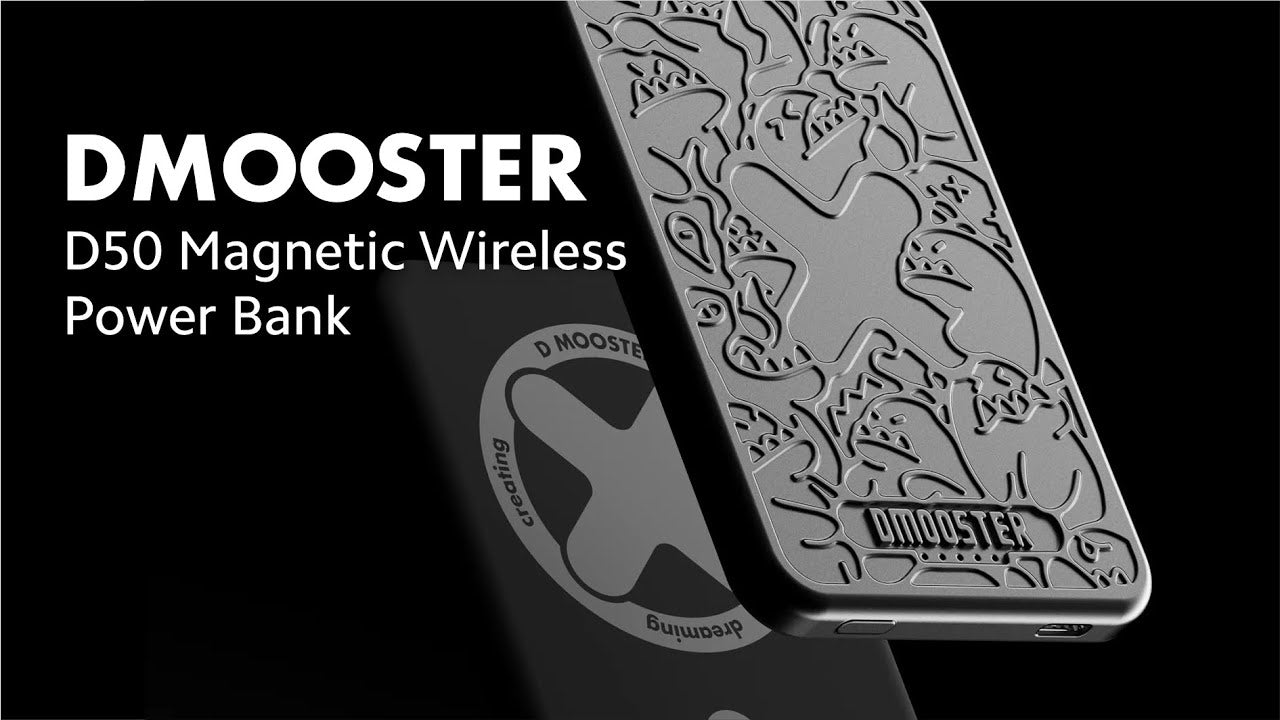 DMOOSTER D50 Ultra-thin Wireless Magnetic Suction Power Bank 5000mAh Fast Charging Type-C Polymer Lithium-ion Battery Power bank