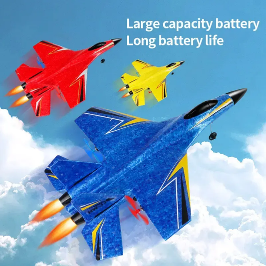 RC Toy Plane Light & Safe ZY P320 Pro - 2.4GHz Remote Control Airplane, Portable Hand Launch Glider for Beginners, Outdoor Flying Fun for Travel, Trekking, Camping, and Picnic Adventures For Adults & Kids