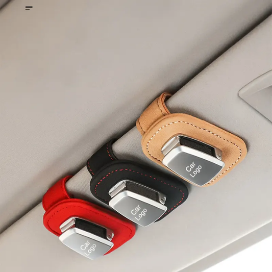 Car Sun Visor Sunglasses Holder Glasses Storage Ticket Card Clip Auto Accessories Useful When Travelling Outdoor Or Road Trips