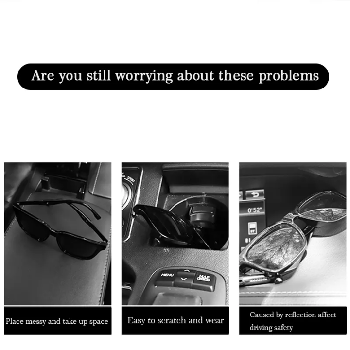 Car Sun Visor Sunglasses Holder Glasses Storage Ticket Card Clip Auto Accessories Useful When Travelling Outdoor Or Road Trips