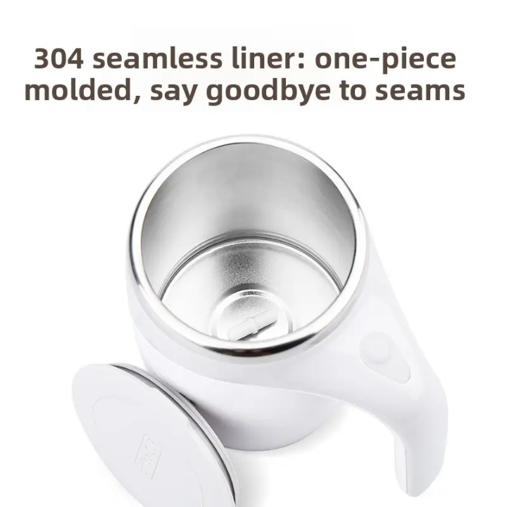 Modern Design 304 Stainless Steel Durable Convenient And Practical Magnetic Coffee Mug with Electric Automatic Stirring Thermal Insulation Portable For Both Indoor And Outdoor As Well As Gift Giving
