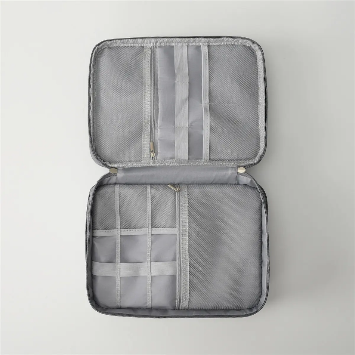 Travel Tech Organizer Double-Layer – Men & Women, Waterproof Digital Storage Pouch