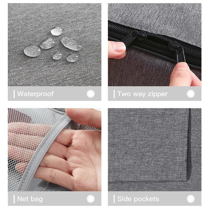 5-Layer Waterproof Document Organizer – Zipper Lock File Bag, Dust-Proof Travel Wallet with Handle for Camping & International Trips