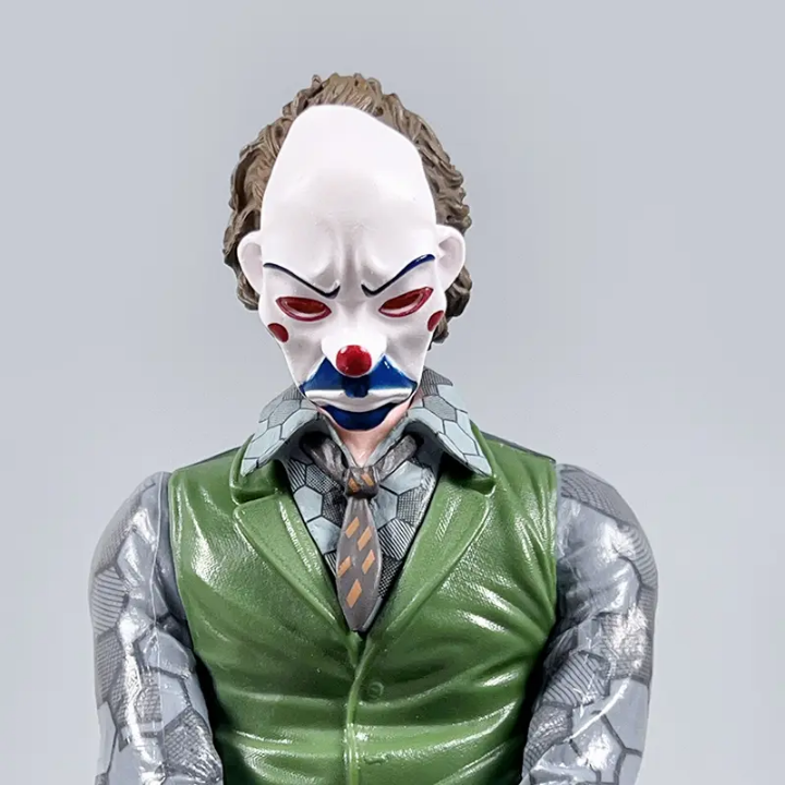 Seated Custom Anime PVC Joker Toy Figure 15cm Joker With Mask Sitting Model Static Ornament Action Figure A Little Upgrade For Your Room, Bike, Car, Bicycle And Many More