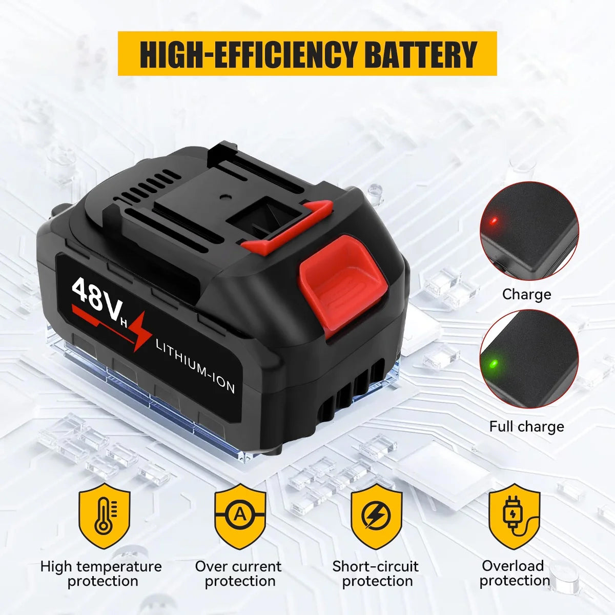 High Quality 48V Lithium Battery for Electric Tool Accessory Power Tool Battery Which You Can Take Anywhere With You Whether It's Camping, Trekking, Picnic, Outdoor Or Use It In Your Day To Day Life