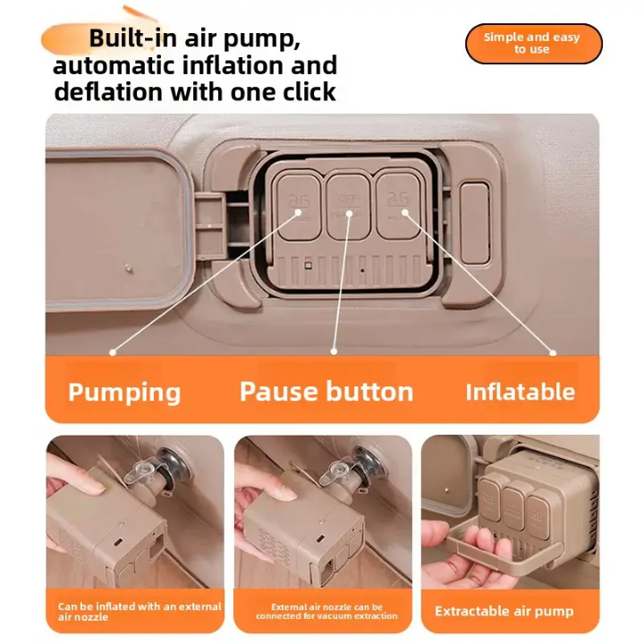 Automatic Chargeable Air Pump Only Charging And Suction Electric Inflatable Air Pump 300L/min Flow Rechargeable Lithium Battery Multifunctional Air Pump Especially For Inflatable Mattresses