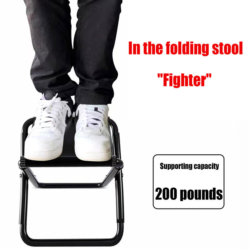 Pocket Chair Double Foldable Outdoor Stool Seat Hiking Chair Ultra Light Weight Portable Small Size Picnic Fishing Folding Pocket Chair