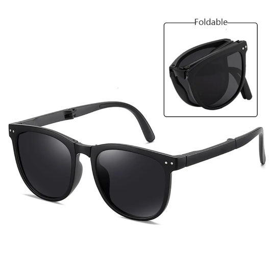 New Polarized Metal Folding Unisex Sunglasses For Driving Day and Night Photochromic Lens Portable and Easy-to-store UV - protection Sunglasses Perfect For Your Outdoor Adventures Such As Camping Picnic Trekking Rides Daily Wear And Many More