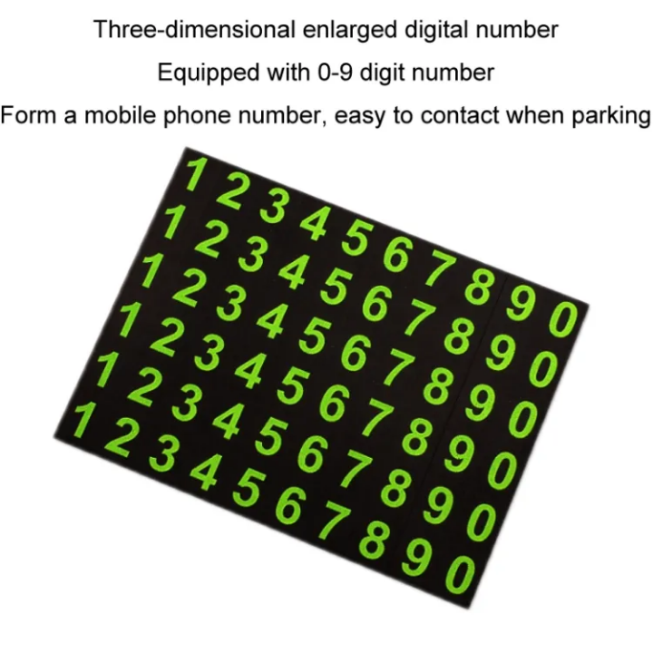 Non Slip Sticky Anti Slip Mat Multi-Function Car Dashboard Cell Phone Holder Car Anti Slide Mat Pad With Phone Number And Temporary Parking Number Card PVC Storage Pad
