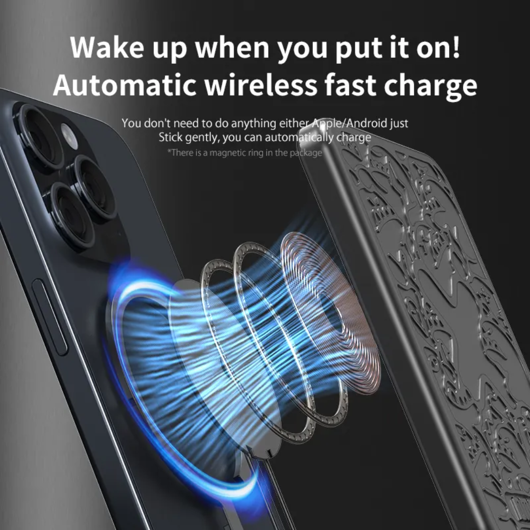 DMOOSTER D50 Ultra-thin Wireless Magnetic Suction Power Bank 5000mAh Fast Charging Type-C Polymer Lithium-ion Battery Power bank