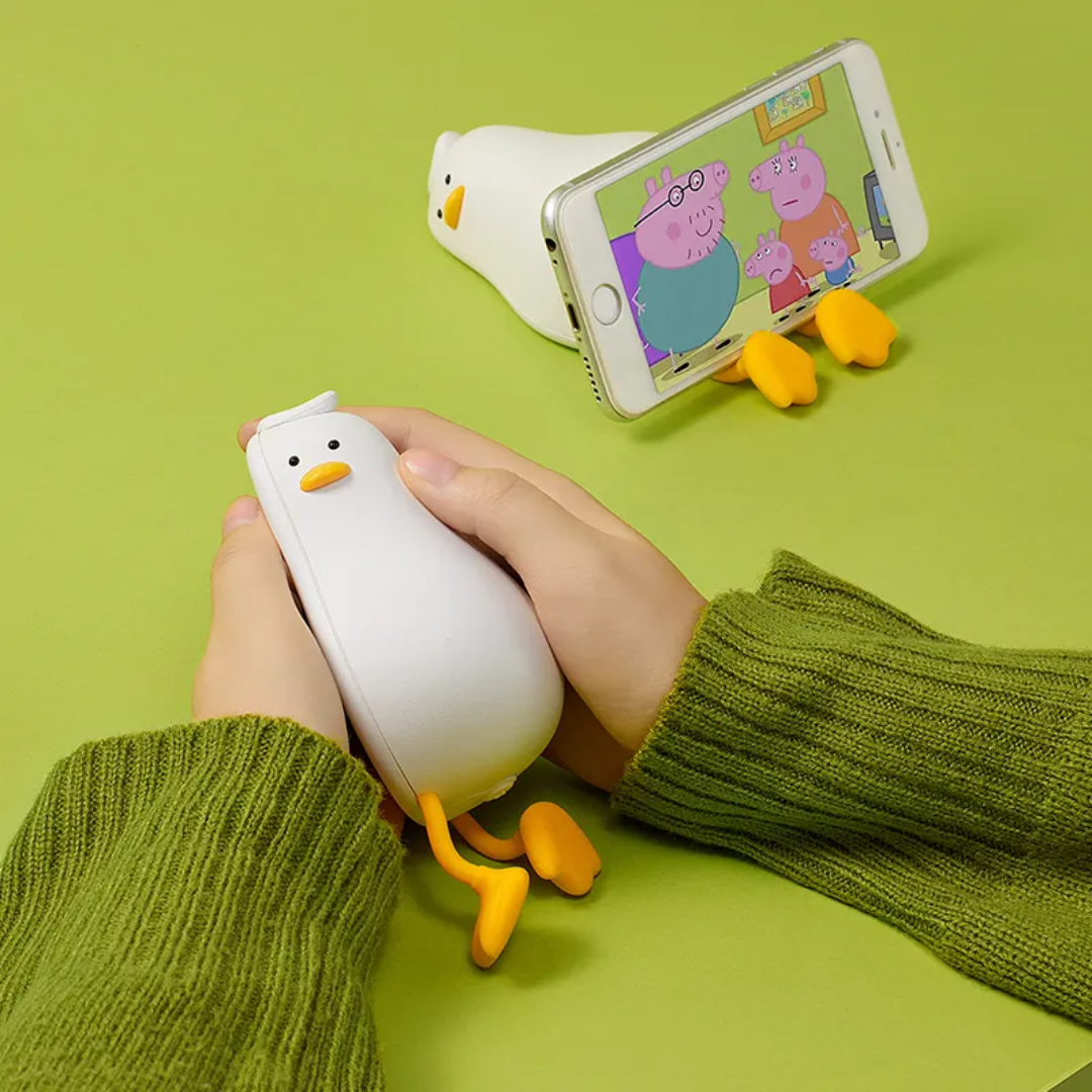 Sleeping Duck Lamp, Night Lamp Led Squishy Cute Soft Silicon Duck Light Mini USB Rechargeable Lazy Light Perfect For A Camp Night