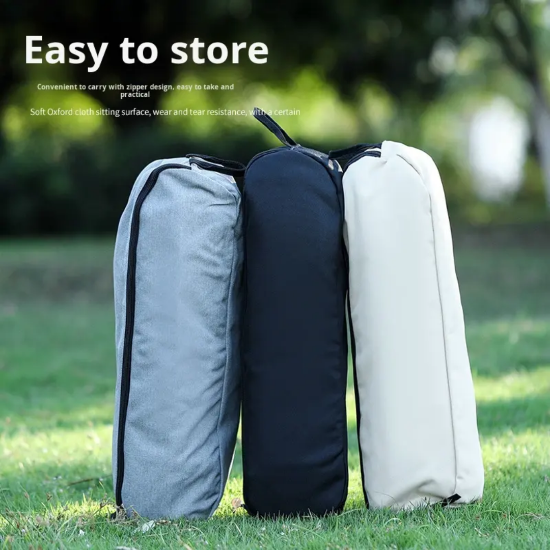 Super Portable Folding Camping Chair Light Weight Back Rest Moon Chair With Bag