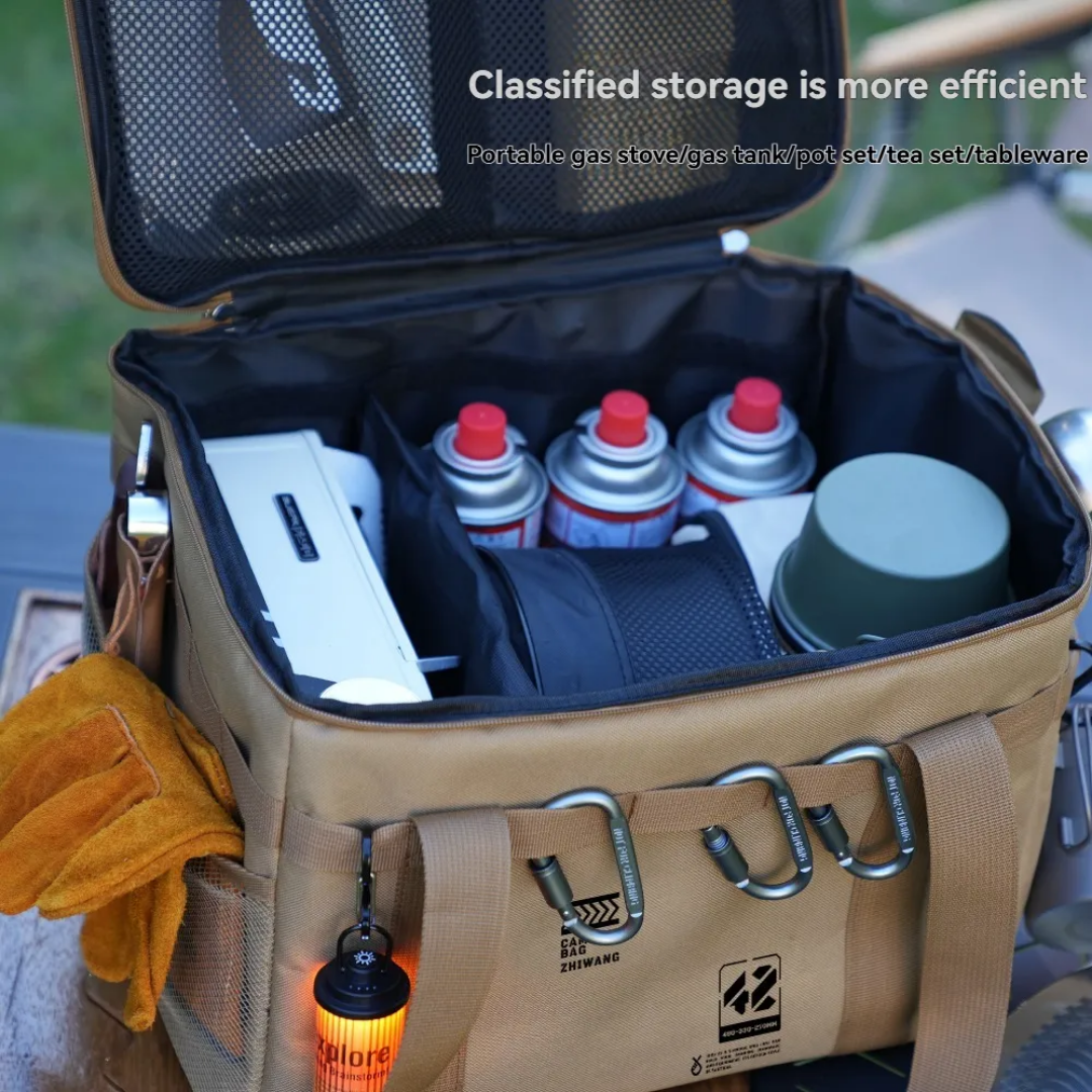 Large Capacity Picnic Storage Bag Waterproof Picnic Camping Kitchen Use Multi-Purpose Large Capacity Storage Carry Bag