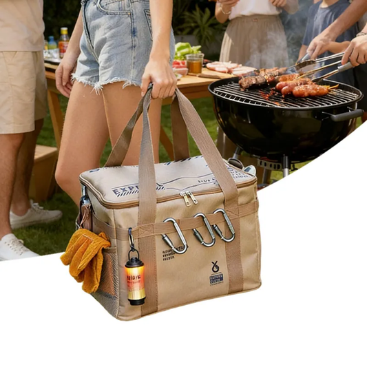Large Capacity Picnic Storage Bag Waterproof Picnic Camping Kitchen Use Multi-Purpose Large Capacity Storage Carry Bag