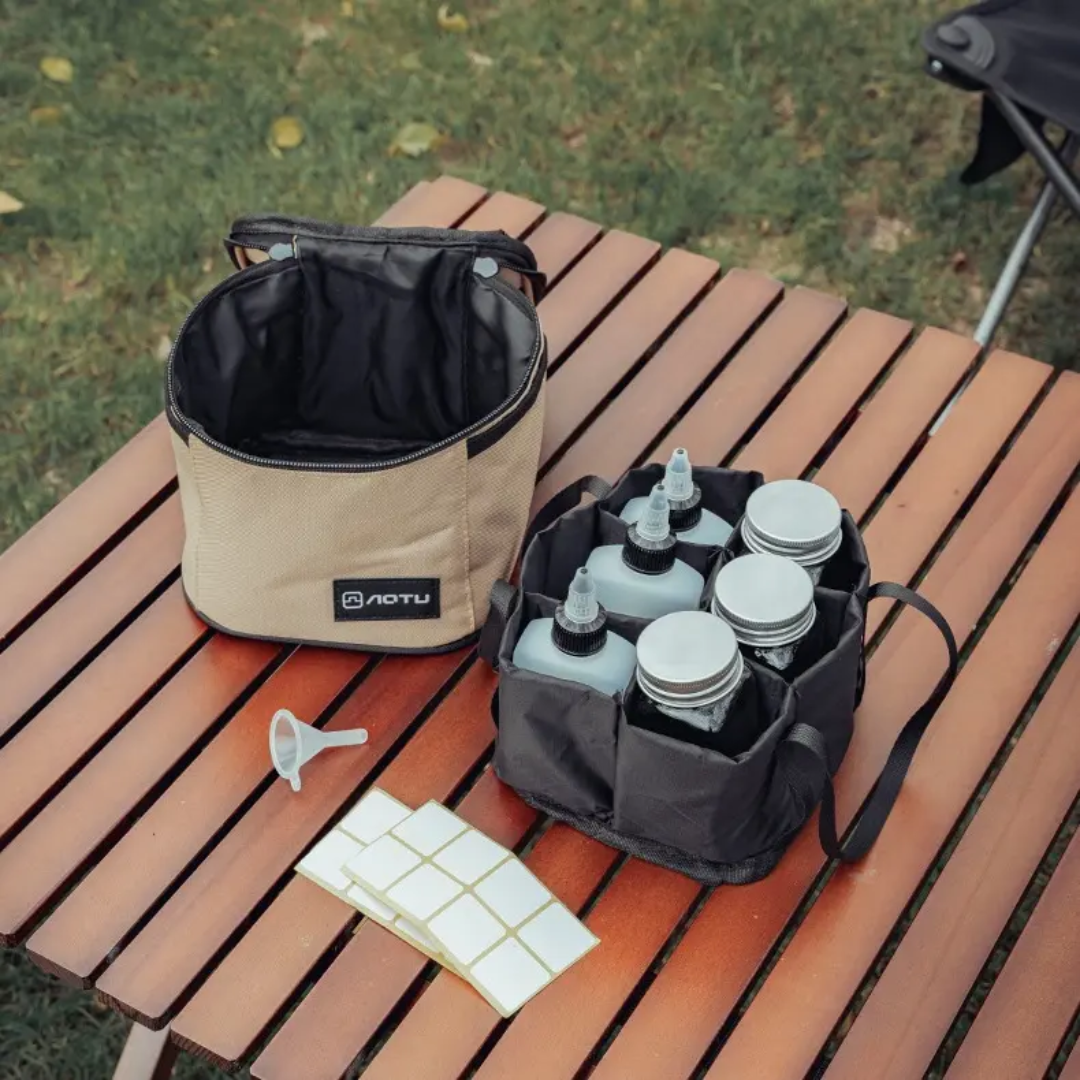 Fashionable Outdoor Spice Storage Bag Water Resistant Portable Cookware Oil And Seasoning Organizer
