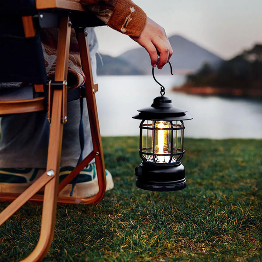 Camping Lamp Lantern Stand Dimming Portable Rechargeable Bright Vintage Outdoor Long Endurance Tent Lamp