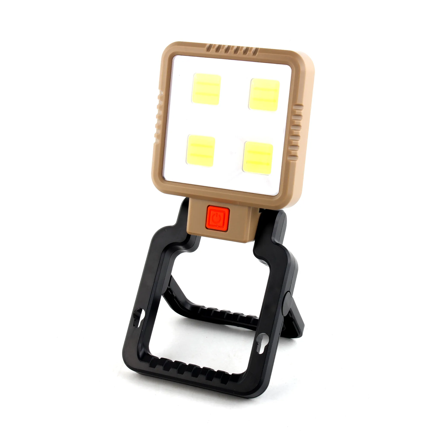 Outdoor Solar And USB Rechargeable Waterproof Durable LED Work Light With Foldable Bracket Stand