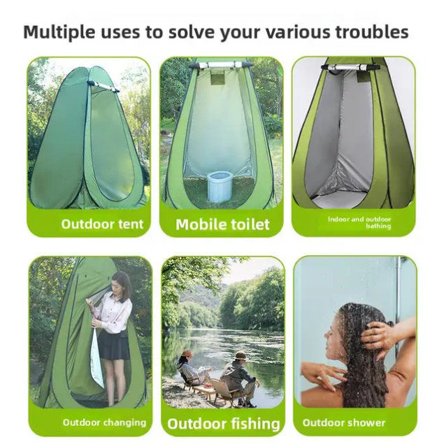 Toilet Tent Portable Pop Up Changing Shower Multi Purpose Washable Toilet Tent