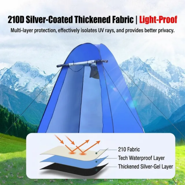 Toilet Tent Portable Pop Up Changing Shower Multi Purpose Washable Toilet Tent