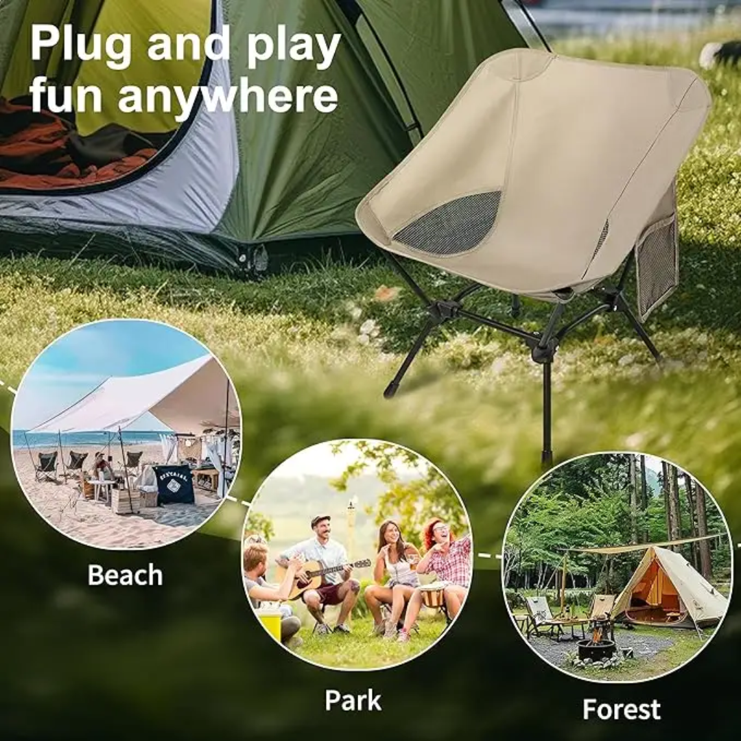Camping Chair Portable Folding Light Weight Detachable Outdoor Chair Perfect For Camping Trekking And Picnic