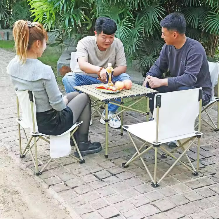 Camping ⛺️ Portable Outdoor Table + 2 Folding Chairs Bundle Trekking Travel Home Rooftop Restaurant Picnic Travel Car Must Have for perfect view and relax