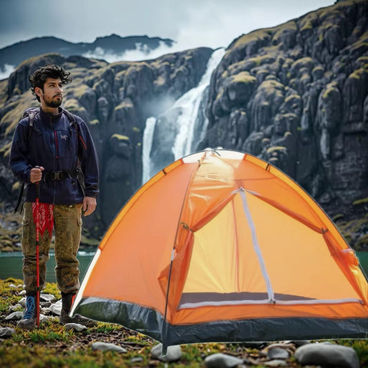 Ultra Portable Camping Tent Pro Fits on backpack double layers bug proof waterproof with zipper safety. Camping trekking travel picnic get shelter anytime anywhere
