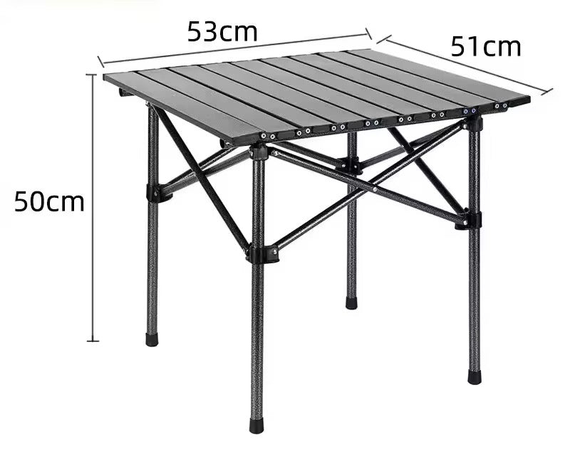 Super Portable Camping Table Outdoor indoor light carbon steel metal folding easy carry on trekking bagpack