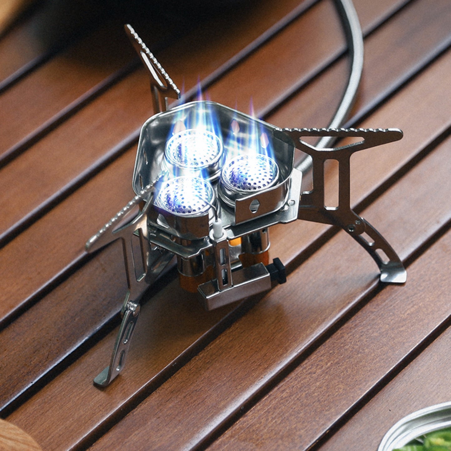 Portable Gas Burner Outdoor Solo Backpack Hiking Camping Butane Gas Stove Windddproof Camp Stove