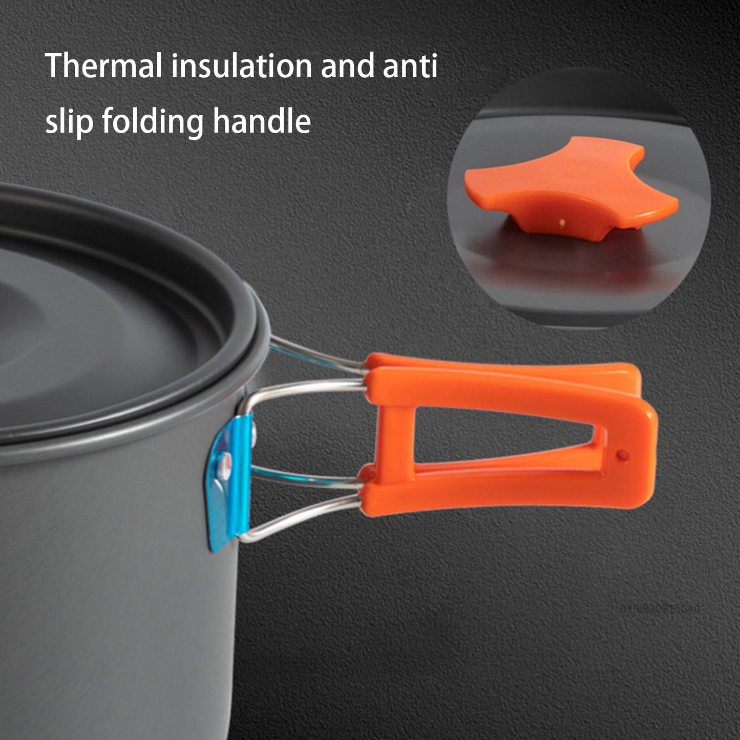 Portable Outdoor Camping Cookware For 3-4 Persons Nonstick Material Including Kettle|Frying Pan |Small Size Pot  with Bowl and other Accessories