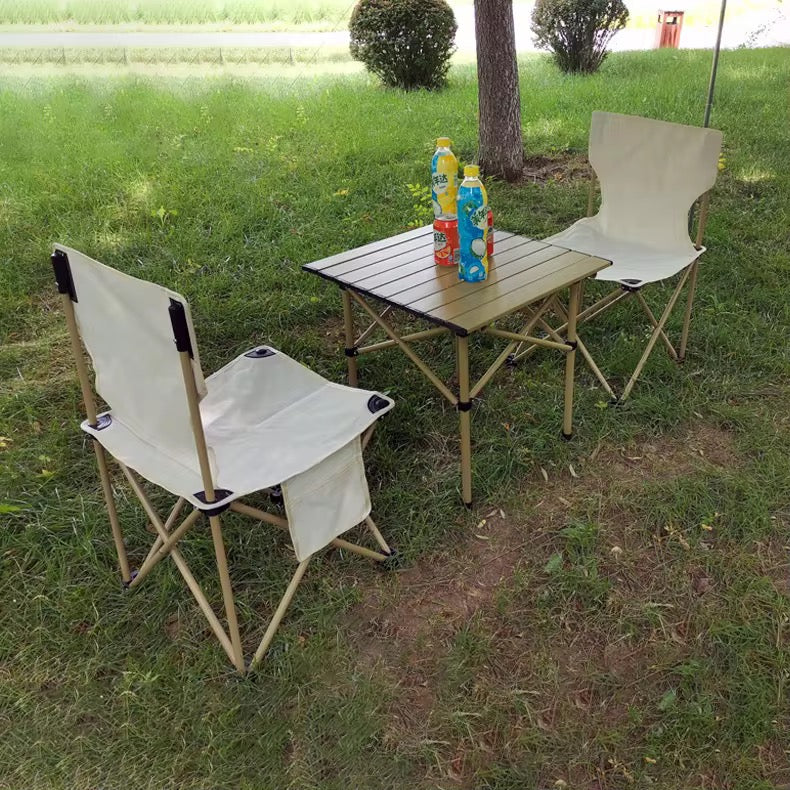 Camping ⛺️ Portable Outdoor Table + 2 Folding Chairs Bundle Trekking Travel Home Rooftop Restaurant Picnic Travel Car Must Have for perfect view and relax