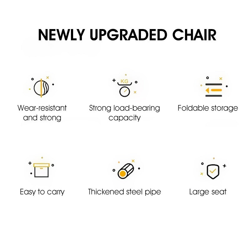 Portable Folding Moon Chair Camping chair Outdoor Beach chair Fishing stool wild Table Chair High Back Adjustable Seat Camping Gear