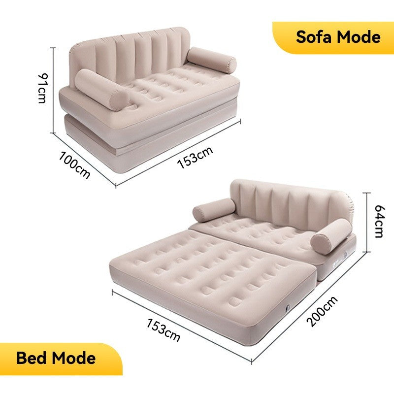 Luxury Air Sofa Bed Auto Inflatable Air Mattress Best for Camping must have for Home & Car. King Size Bed 6 Feet by 5