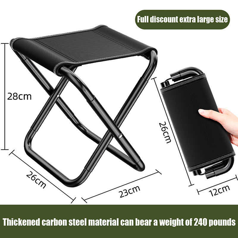 Pocket Chair Double Foldable Outdoor Stool Seat Hiking Chair Ultra Light Weight Portable Small Size Picnic Fishing Folding Pocket Chair