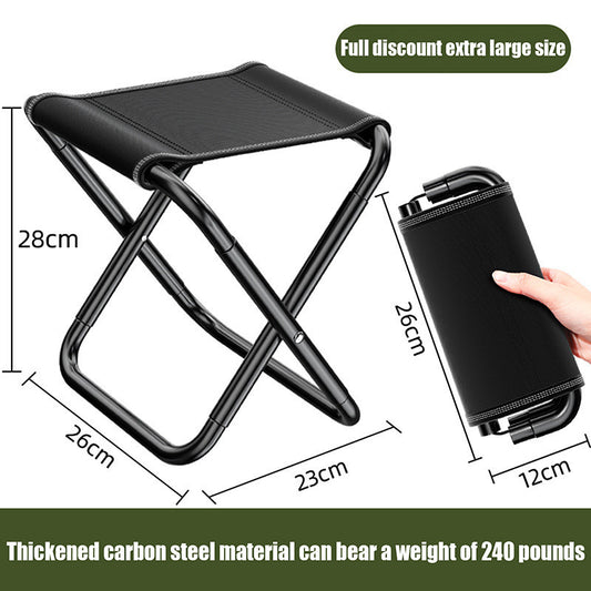 Pocket Chair Double Foldable Outdoor Stool Seat Hiking Chair Ultra Light Weight Portable Small Size Picnic Fishing Folding Pocket Chair