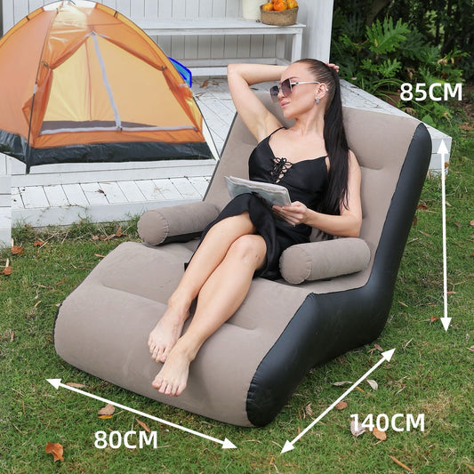Ultimate Camping Luxury Sofa Air inflatable Auto Easy Ultra Portable & Inflatable Free Chargeable Super Pump