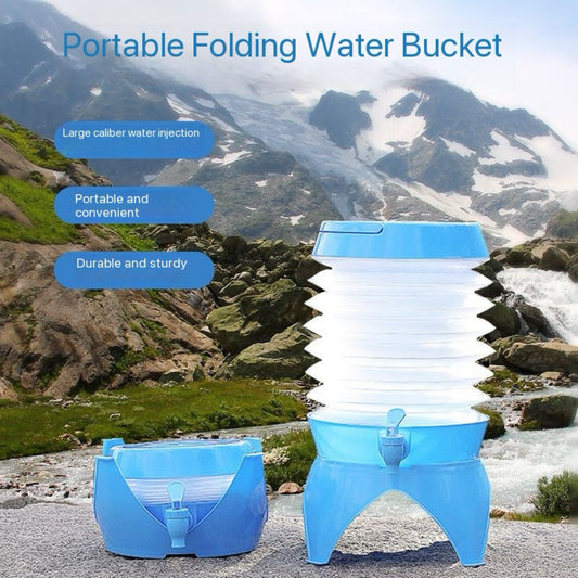 Outdoor Camping Folding Water Container Bag Portable Folding Water Storage Bag With Knob Faucet Bag