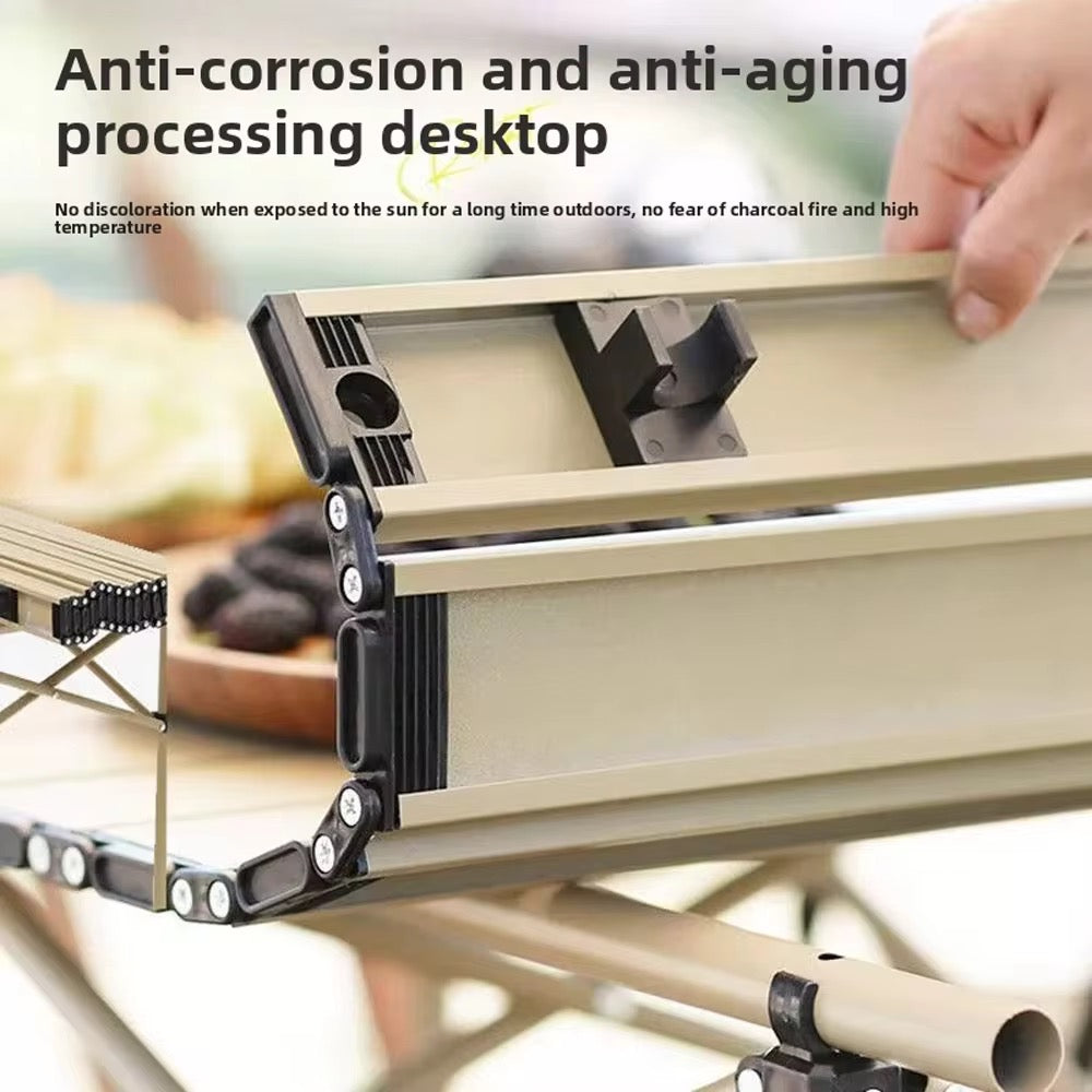 Super Portable Camping Table Outdoor indoor light carbon steel metal folding easy carry on trekking bagpack