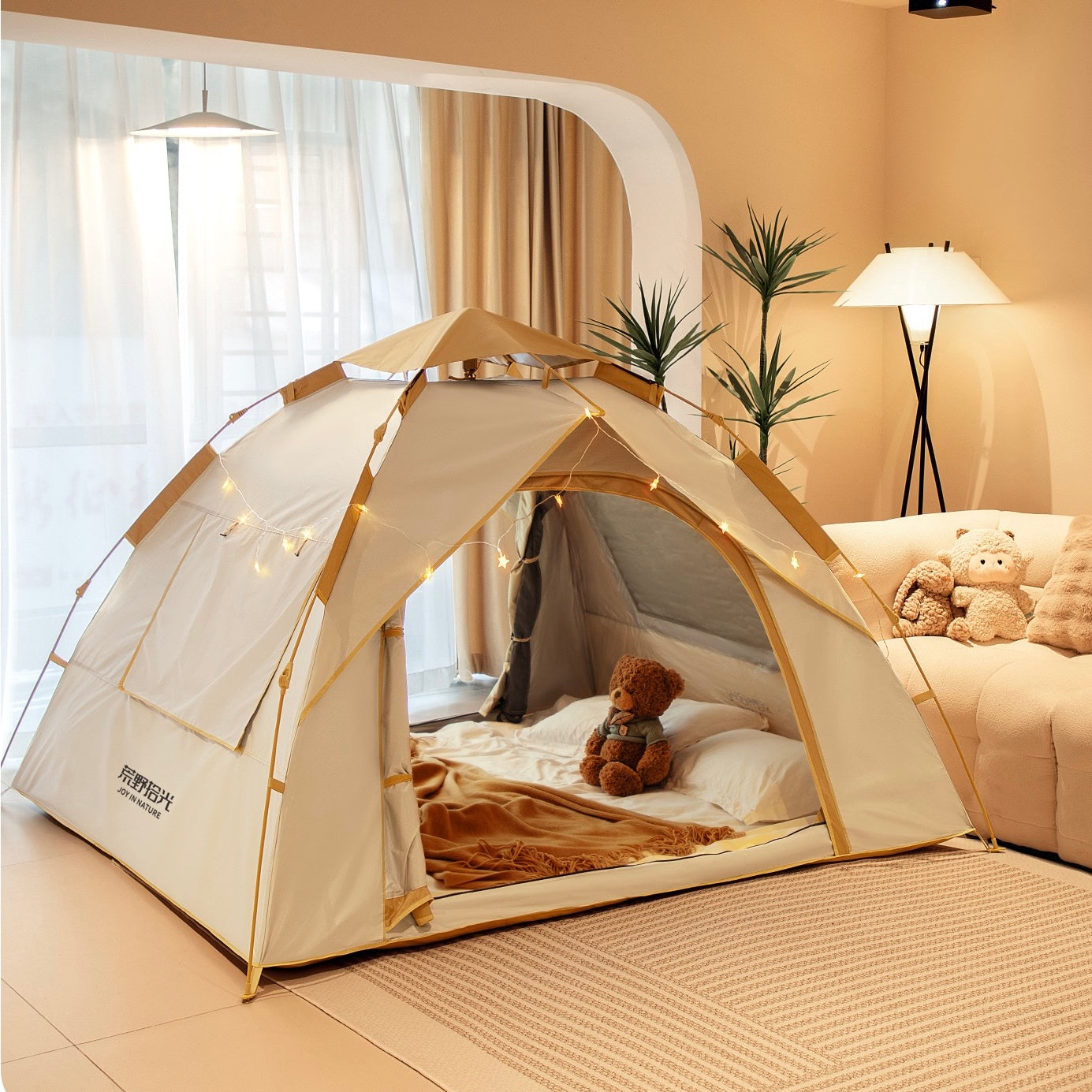 Fully Automatic super portable tent 2-3 Person All season full waterproof coating with net double door and windows best rated camping tent in Nepal