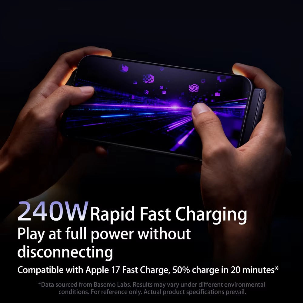 Game Stand Data Cable 240W | 2-in-1 Fast Charging Type-C with Mobile Stand